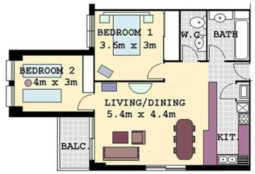 Two-Bedroom Apartment