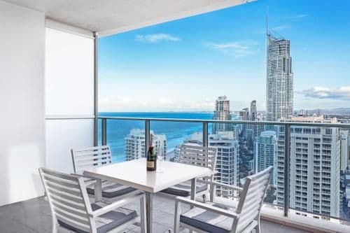 Two bedroom, two bathroom level 34 ocean view