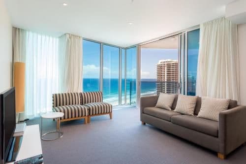 Two bedroom, two bathroom level 18 ocean view