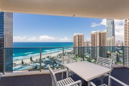Two bedroom, two bathroom level 18 ocean view