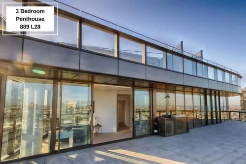 Three-Bedroom Two-Bathroom Penthouse Apartment