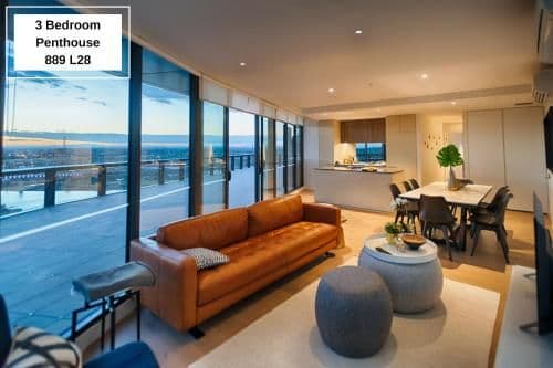 Three-Bedroom Two-Bathroom Penthouse Apartment