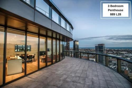 Three-Bedroom Two-Bathroom Penthouse Apartment