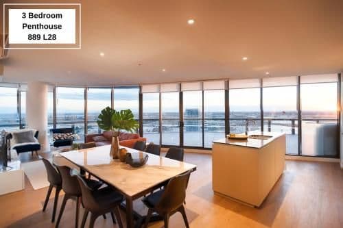 Three-Bedroom Two-Bathroom Penthouse Apartment