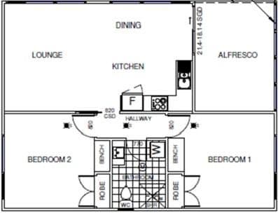 Two-Bedroom House