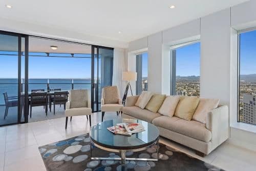 Three bedroom, two bathroom level 39 ocean view