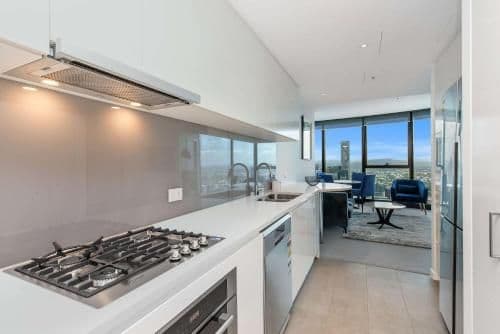 Two-Bedroom One Bathroom Sky High Apartment (4 Guests)