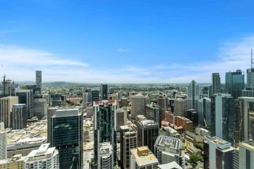 Two-Bedroom One Bathroom Sky High Apartment (4 Guests)