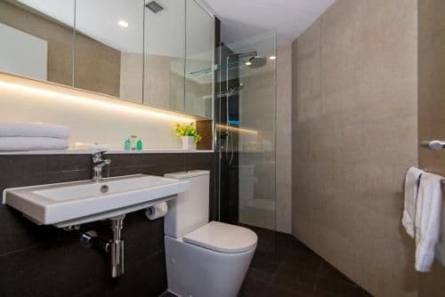 Two-Bedroom Two Bathroom Apartment with City View