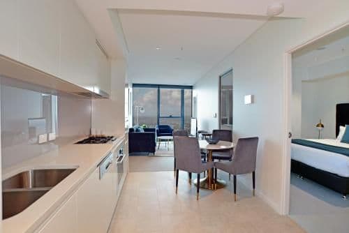 Two-Bedroom One Bathroom Sky High Apartment (4 Guests)