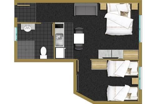 Family Studio with Kitchenette