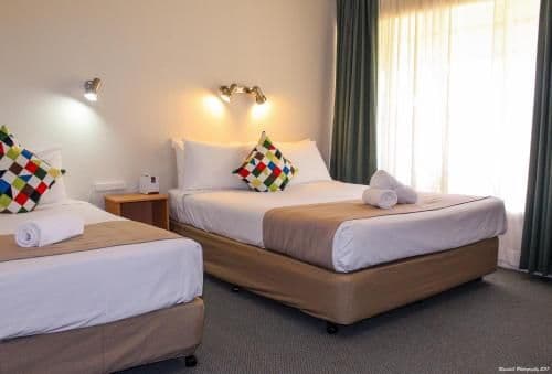 Downstairs Room with a Queen and a Single Bed