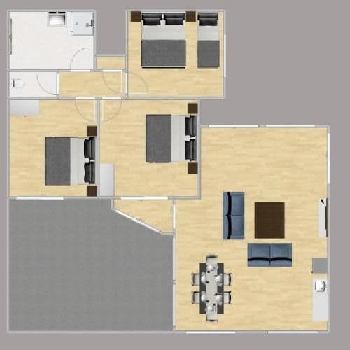 Three-Bedroom Apartment
