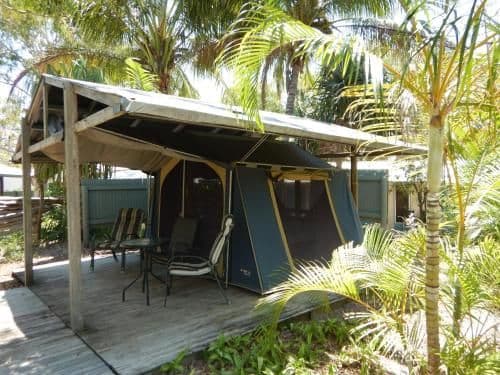 Double Tent with Shared Bathroom 