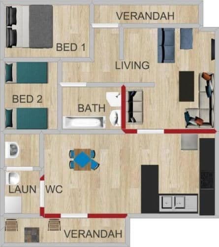 Summit Two-Bedroom Villa