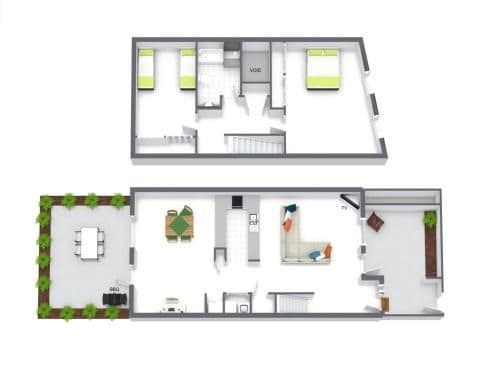 Two-Bedroom Townhouse