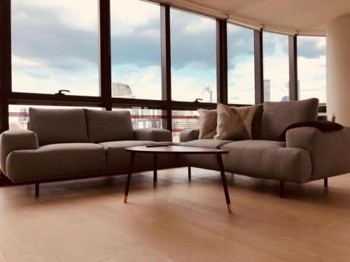 Deluxe Two-Bedroom Two Bathroom Apartment with City View