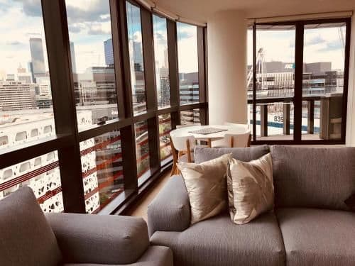 Deluxe Two-Bedroom Two Bathroom Apartment with City View
