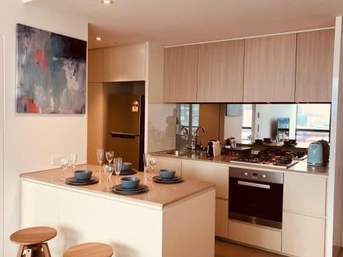 Deluxe Two-Bedroom Two Bathroom Apartment with City View