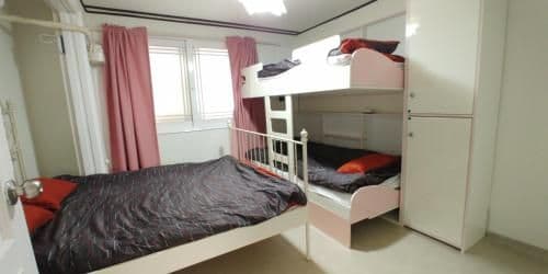 Double Bed in Female Dormitory Room
