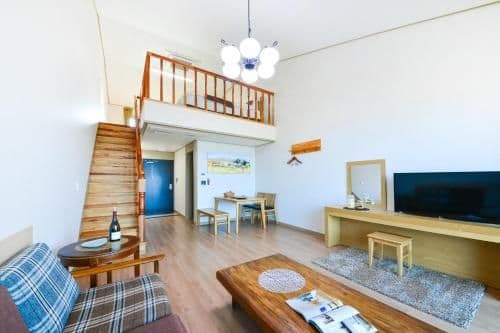 Deluxe Double Duplex Room with Balcony and Sea View