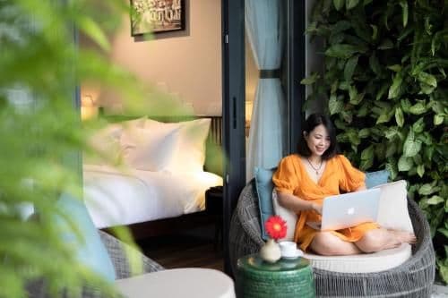 Suite with Balcony & Pool View