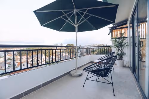 Penthouse Studio with Balcony