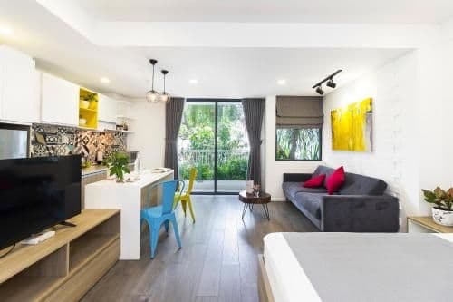 Studio with Balcony