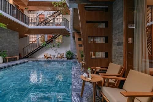 Studio with Pool View