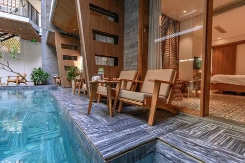 Studio with Pool View