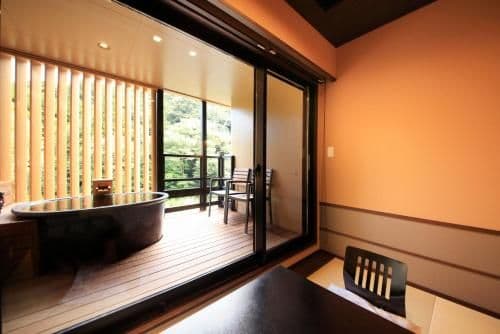 Japanese-Style Room with Open-Air Bath