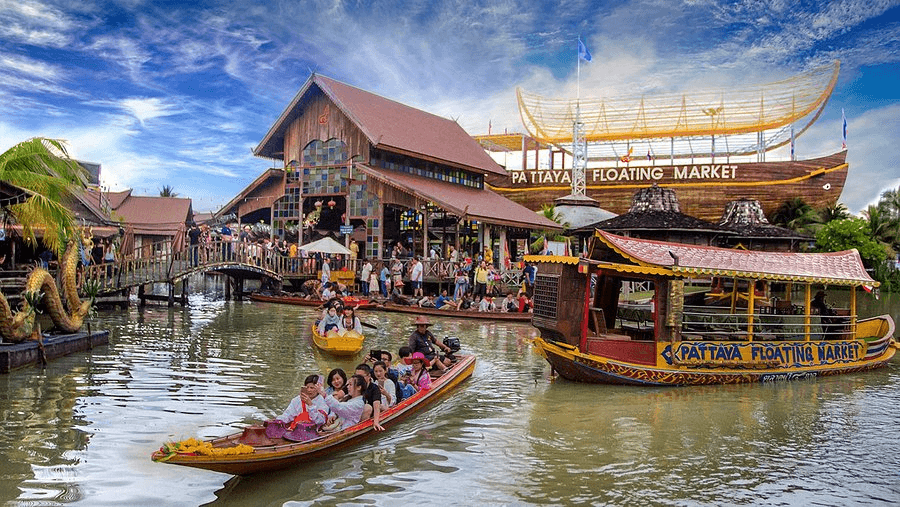 Pattaya Floating Market Ticket for Foreigner