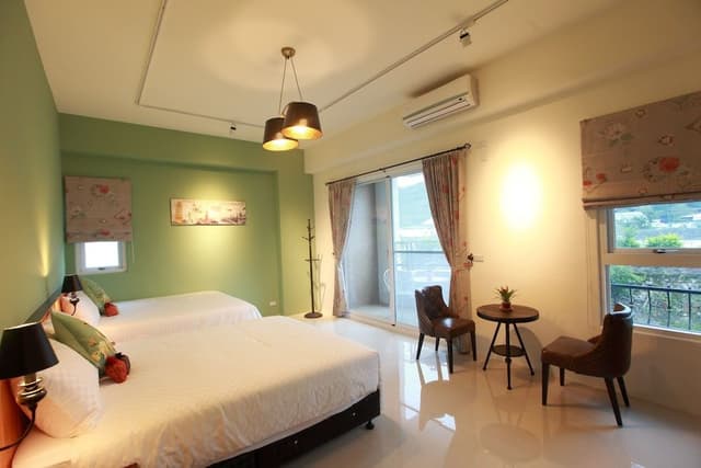 Standard Quadruple Room, 2 Double Beds, Balcony, River View
