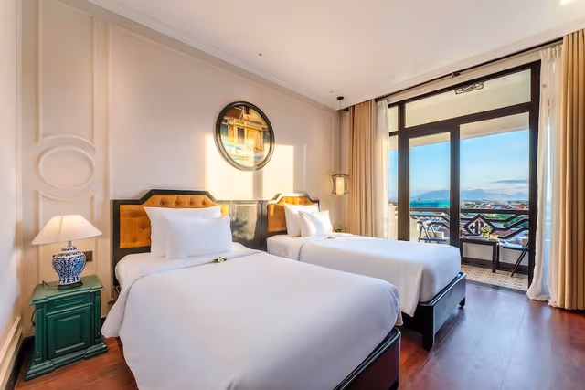 Executive Room, 2 Twin Beds, Balcony (Rice Field View)