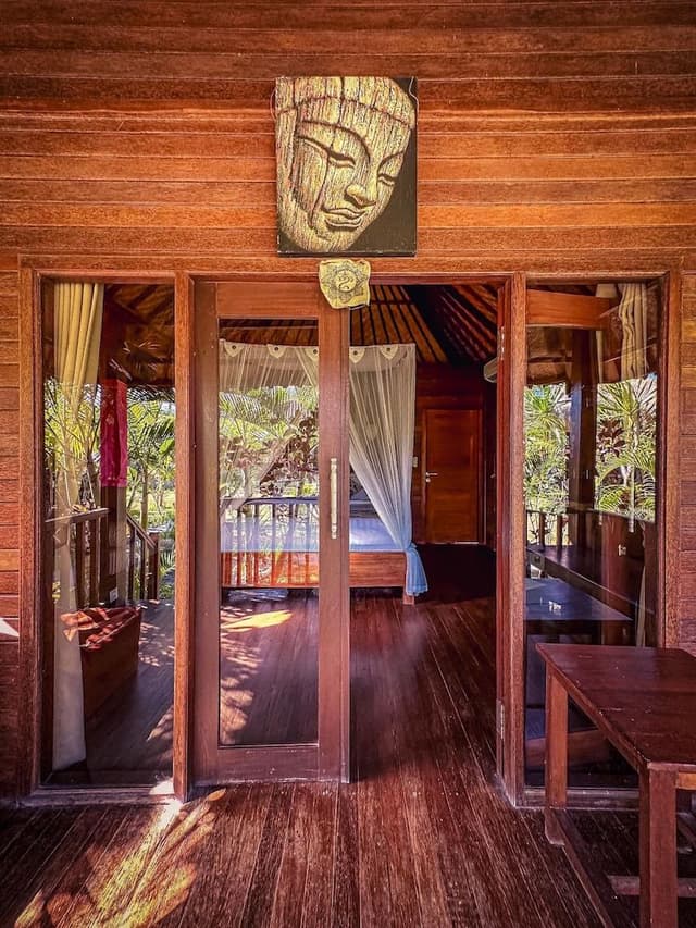 Deluxe Double Room, 1 King Bed, Balcony, Garden View
