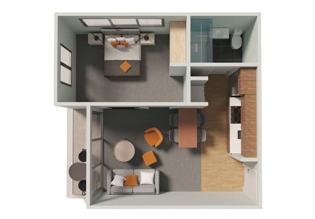 Superior One Bedroom Apartment with Balcony