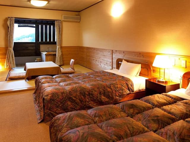 Japanese-Western Style Room with Open-Air Bath