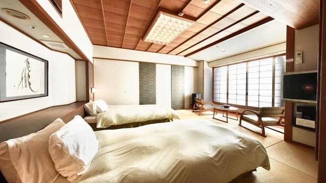 (Aoi Kan) Sea View Japanese-style Twin-Bed room with antechamber, Non Smoking