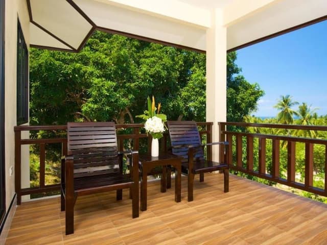 Jungle House furthest away from the beach with Double Bed