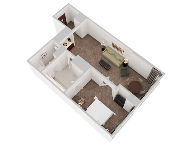 Executive Suite, 1 King Bed with Sofa bed, Executive Level