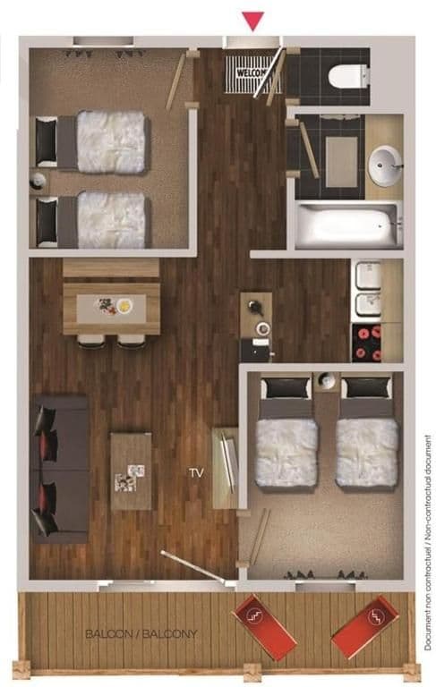 Two-Bedroom Apartment