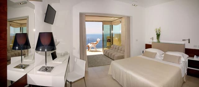 Deluxe Studio with Balcony Sea View and Etna View (90 meters from the main building)