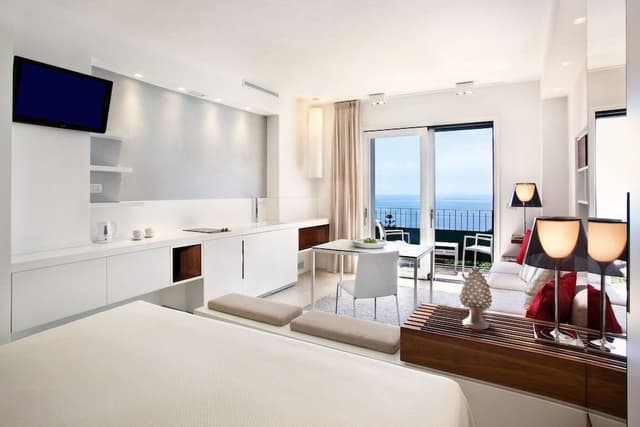 Deluxe Studio with Balcony Sea View and Etna View (90 meters from the main building)