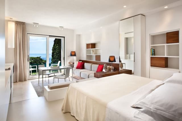 Deluxe Studio with Balcony Sea View and Etna View (90 meters from the main building)