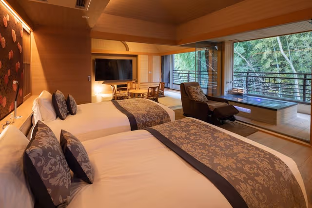 Japanese Style Room with Private Hot Spring, Bamboo Forest View, (rocca, MUSUBI), Non-Smoking