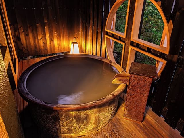 Japanese-Western Double or Twin Room 35 Sqm, Non Smoking(Guest room with open-air bath)