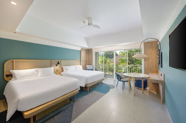 Premium Room, 2 Double Beds, Pool View (Deluxe)