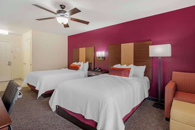 Standard Room, 2 Queen Beds, Non Smoking, Refrigerator & Microwave