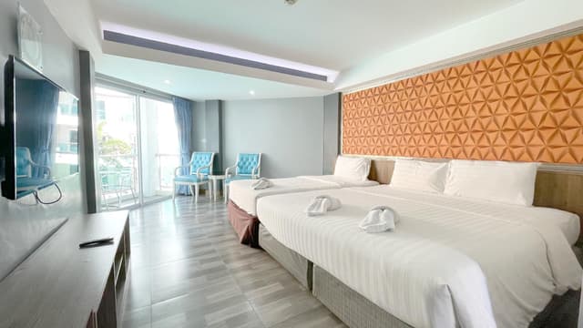 Deluxe Pool View Triple Room with Balcony