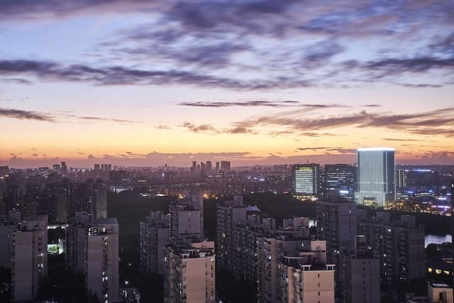Room, 2 Double Beds, City View